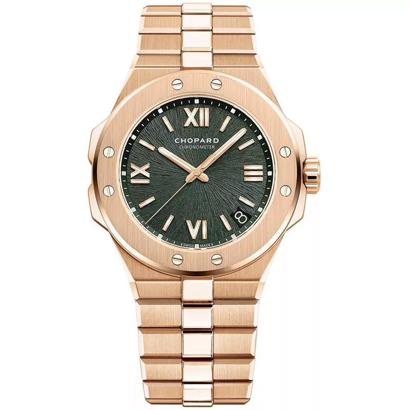 Đồng Hồ Nam Chopard Alpine Eagle 295363-5007 41mm Mặt Xanh Thông & Vỏ Vàng Hồng 18K