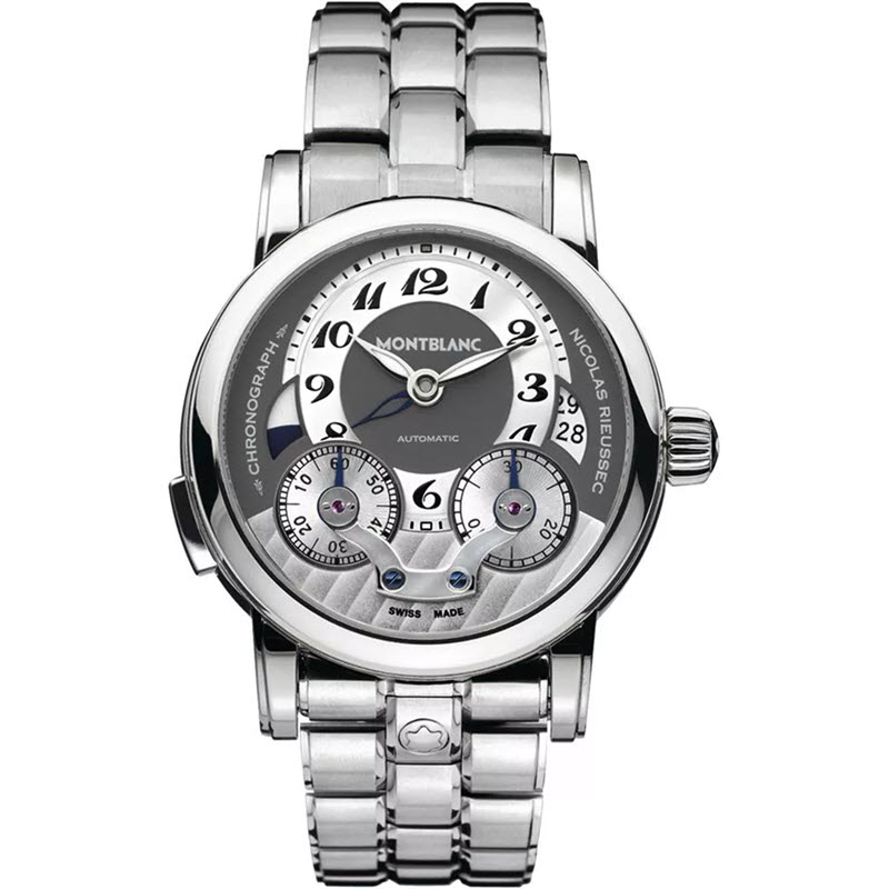 Đồng Hồ Nam Montblanc Nicolas Rieussec 102336 43mm Dây Thép