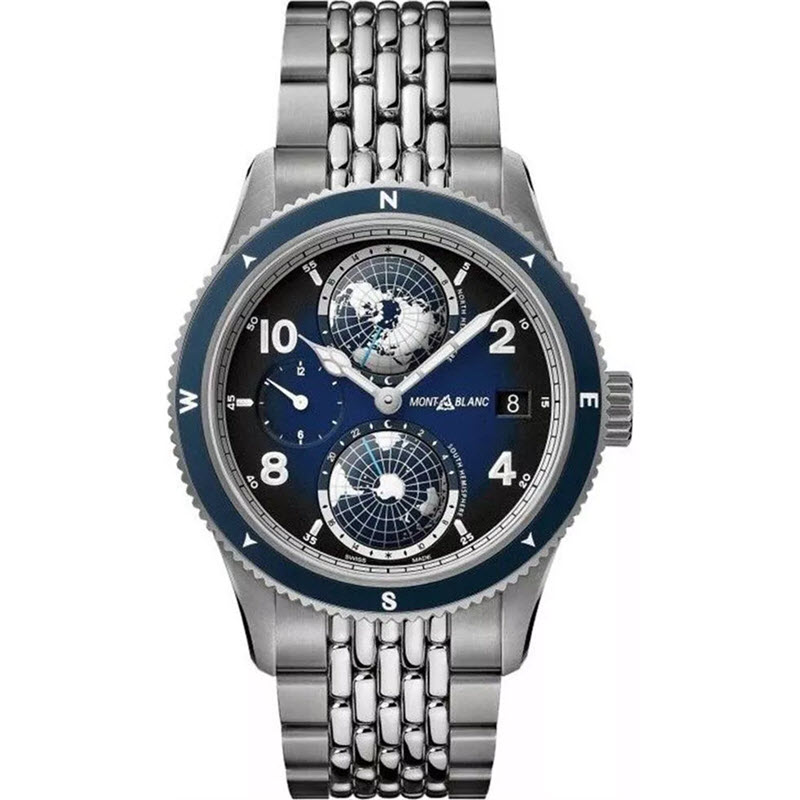 Đồng Hồ Montblanc 1858 125567 Geosphere 42mm Dây Thép