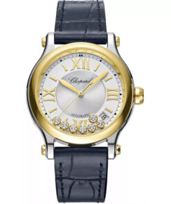 Đồng Hồ Nữ Chopard Happy Sport 278559-4001 36mm Viền Vàng 18K