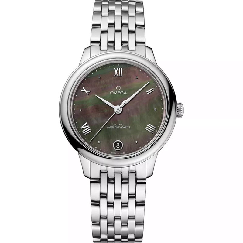 Đồng Hồ Omega De Ville 434.10.34.20.07.001 Prestige Mặt Số Xà Cừ Tahiti 34mm
