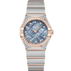 Đồng Hồ Omega Constellation 131.25.28.60.99.001 Mặt Số Đá Thiên Thạch Xanh 28mm
