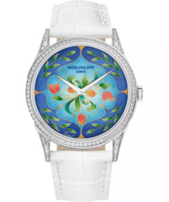 Đồng Hồ Patek Philippe Floral Caprice 5077-100G-038 Mặt Số Xanh 27.5mm