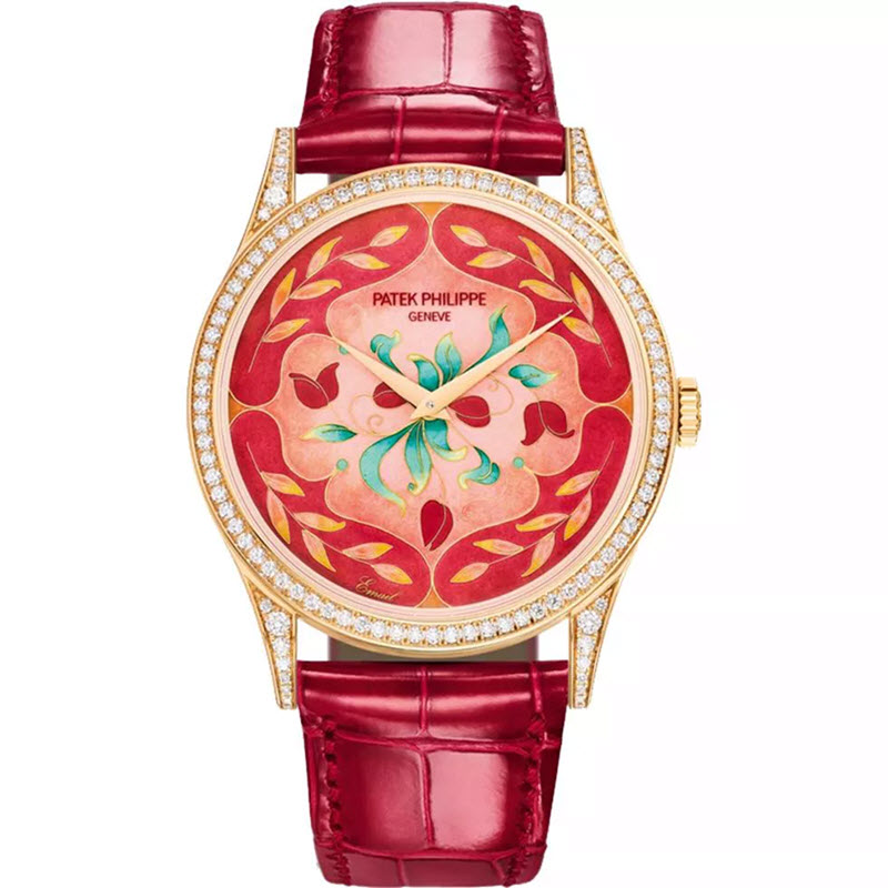 Đồng Hồ Patek Philippe Floral Caprice 5077-100R-041 Màu Đỏ 27.5mm