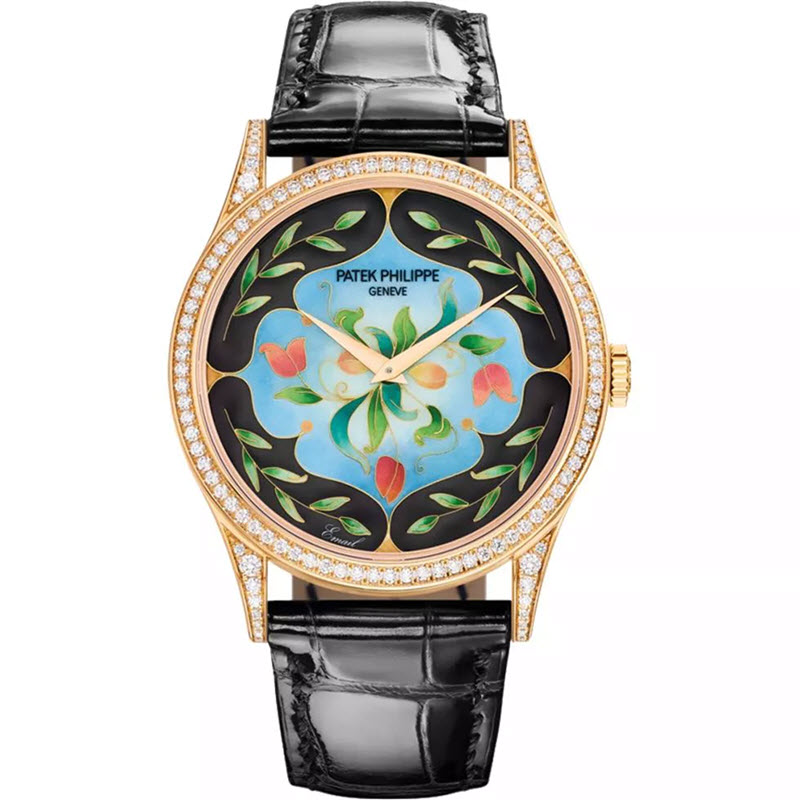 Đồng Hồ Patek Philippe Floral Caprice 5077-100R-045 Màu Đen 27.5mm