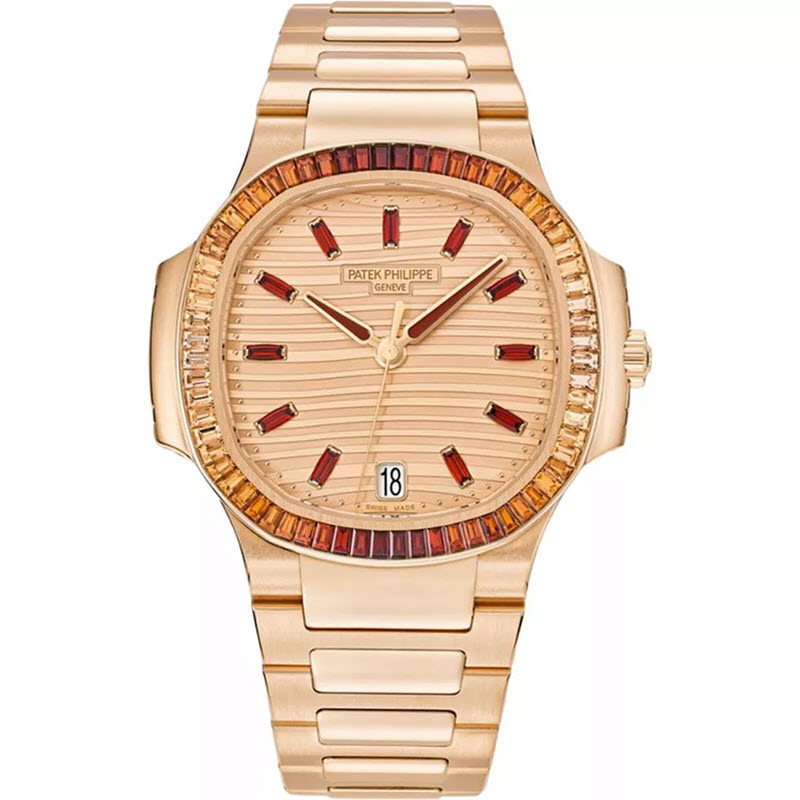 Đồng Hồ Patek Philippe Nautilus 7118/1300R 35.2mm Viền Spessartite