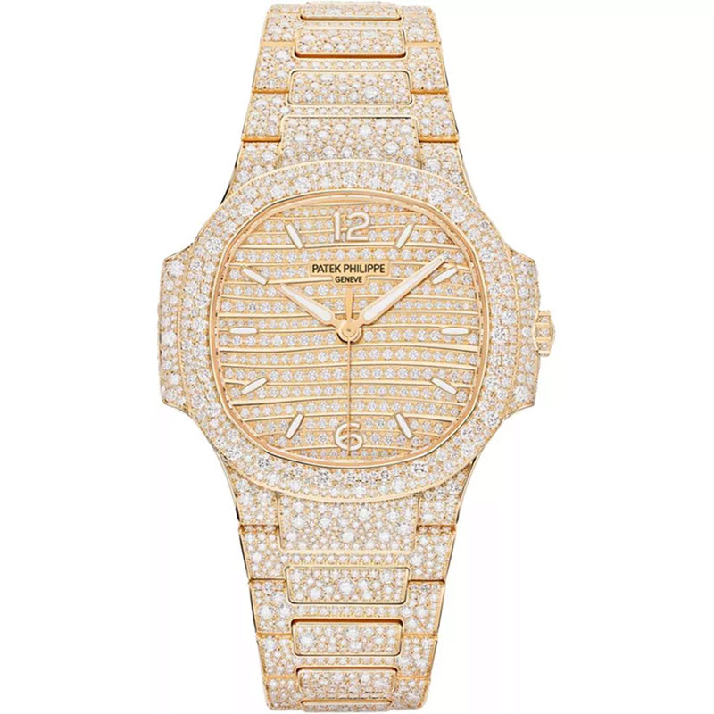 Đồng Hồ Patek Philippe Nautilus 7118/1450R Vàng Hồng 35.2mm Full Kim Cương