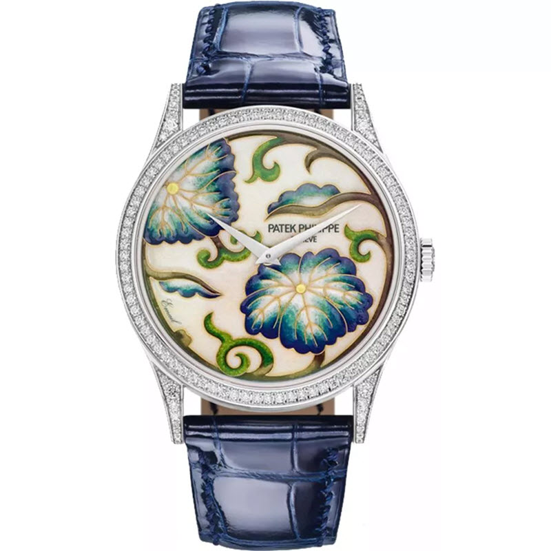Đồng Hồ Patek Philippe Orchids 5077-100G-034 Xanh 27.5mm