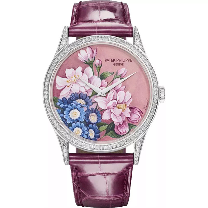Đồng Hồ Patek Philippe Portraits Of Flowers 5077-100G-036 27.5mm