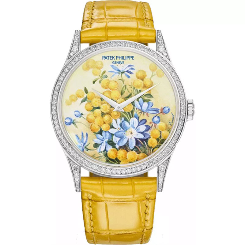 Đồng Hồ Patek Philippe Portraits Of Flowers 5077-100G-037 27.5mm
