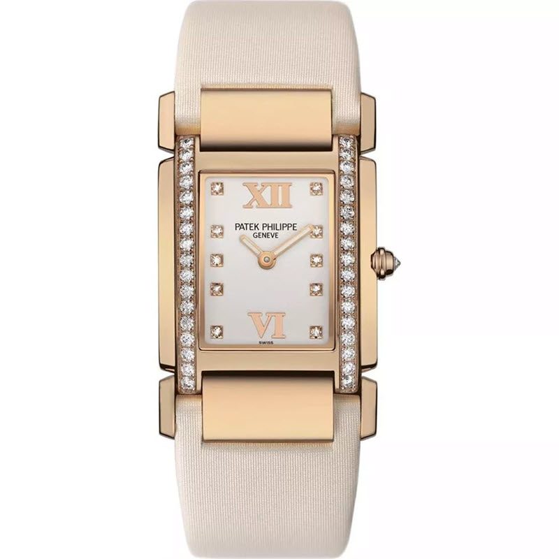 Đồng Hồ Patek Philippe Twenty-4 4920r-010 25*30mm Dây Satin Màu Kem