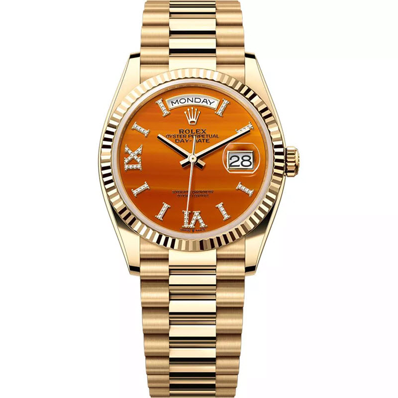 Đồng Hồ Rolex Day-Date 128238-0088 Carnelian Diamond 36mm