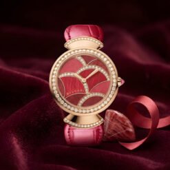 Đồng Hồ Bvlgari Divas’ Dream 103995 - Mặt Số Khảm Thủ Công, Viền 48 Viên Kim Cương, Núm Rubellite Cabochon