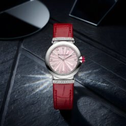 Đồng Hồ Bvlgari LVCEA Intarsio 103619 - Mặt Số Xà Cừ Hồng Khảm Intarsio Độc Đáo