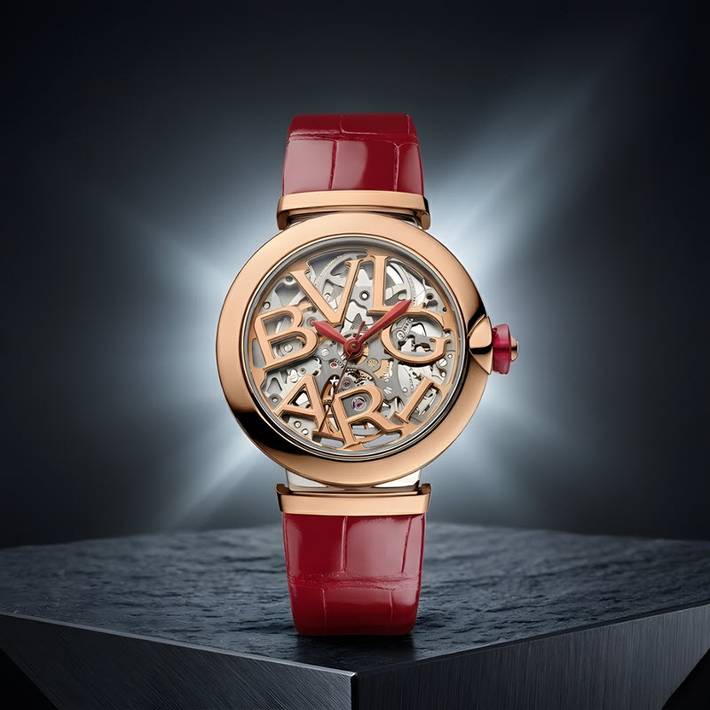 đồng hồ bvlgari lvcea skeleton 103373 automatic 33mm