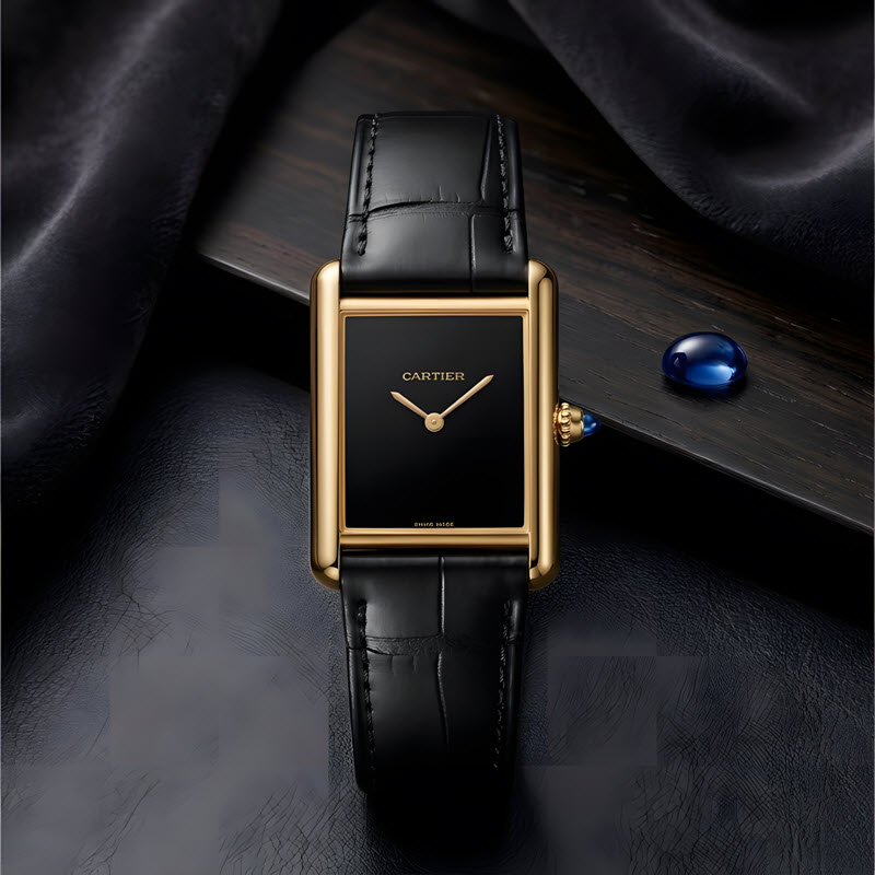 Đồng Hồ Cartier Tank Louis Cartier WGTA0091 – Bộ Máy Cơ Lên Cót Thủ Công, Khóa Vàng 18K, Kích Thước 33.7 x 25.5mm