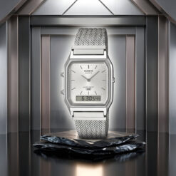 Đồng Hồ Casio AQ-230EM-7ADF – Giờ Kép, Báo Thức, Lịch Tự Động