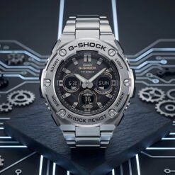 Đồng Hồ Casio G-Shock G-Steel GST-S110-1ADR – Đèn LED Kép, Chống Nước 200M