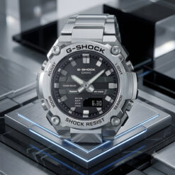 Đồng Hồ Casio G-Shock GST-B600D-1ADR Dây Thép Bạc Đen Sang Trọng