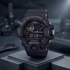 Đồng Hồ Casio G-Shock GW-9400-1BDR Multi Band 6, Dây Carbon, Chống Nước 200M