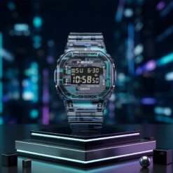 Đồng Hồ Casio G-Shock Origin DW-5600 Màu Xám Trong Suốt Cao Cấp