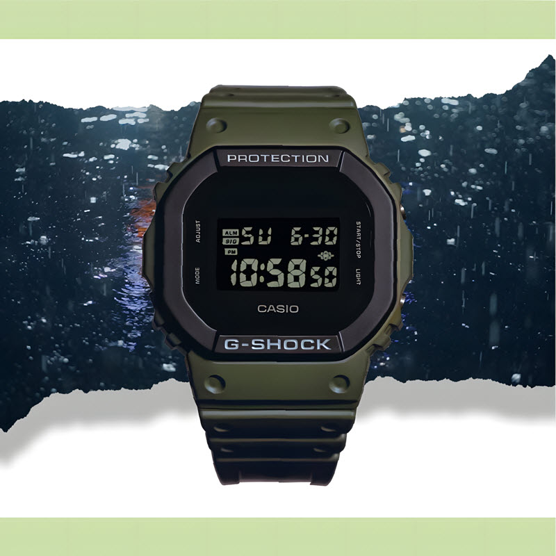 Đồng Hồ Casio Limidted G-Shock Origin DW-5610UU-3DR Màu Xanh Olive Cao Cấp - Ảnh 4