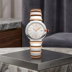 Đồng Hồ Nữ Bvlgari LVCEA 102193 - Dấu Ấn Mặt Bạc Guilloché Dành Cho Quý Cô Hiện Đại