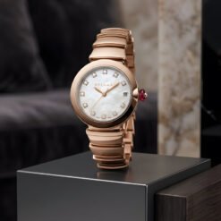 Đồng Hồ Nữ Bvlgari LVCEA 102353 - Vẻ Đẹp Vàng Hồng 18K Và Kim Cương Tinh Tế Trên Cổ Tay