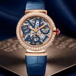 Đồng Hồ Nữ Bvlgari LVCEA Skeleton 103304 Sắc Xanh Của Ánh Sáng Lộ Cơ Tinh Xảo