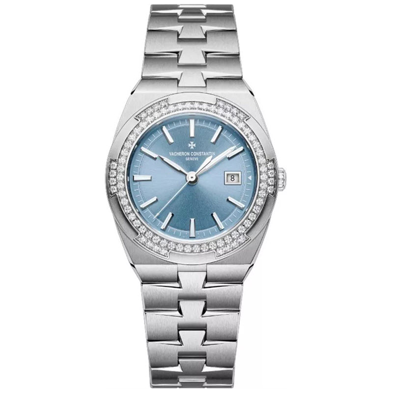 Đồng Hồ Vacheron Constantin Overseas 1205V/100A-B590 Watch 33mm Viền Kim Cương