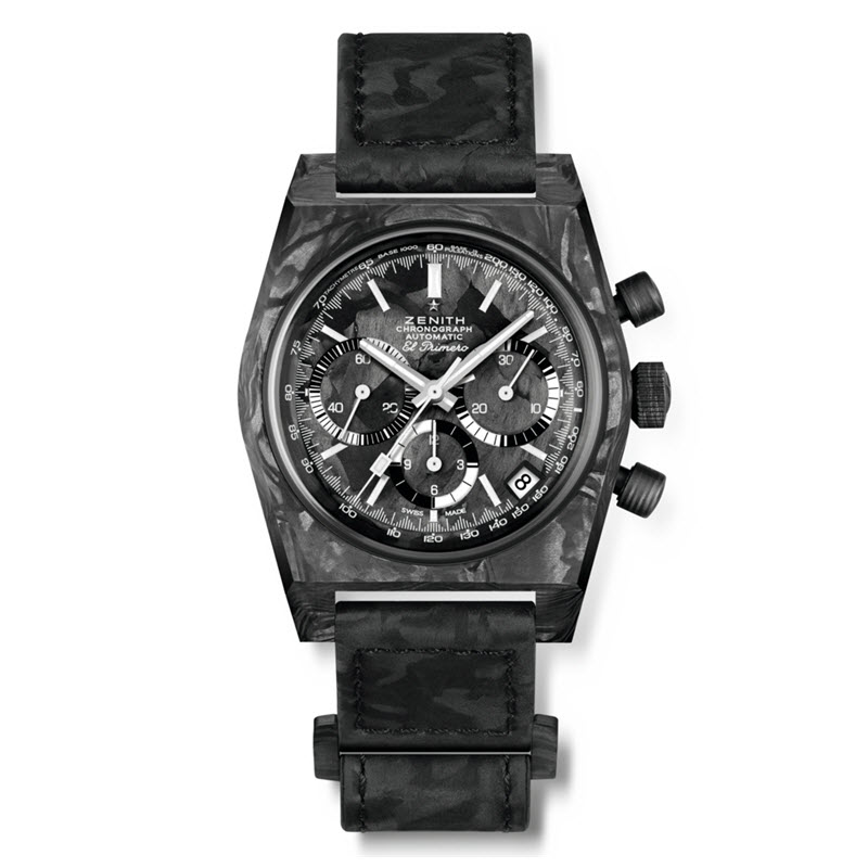 Đồng Hồ Zenith Chronomaster 10.A3818.400-2/21.R100 Revival Limited Edition Watch 37mm Vỏ Carbon