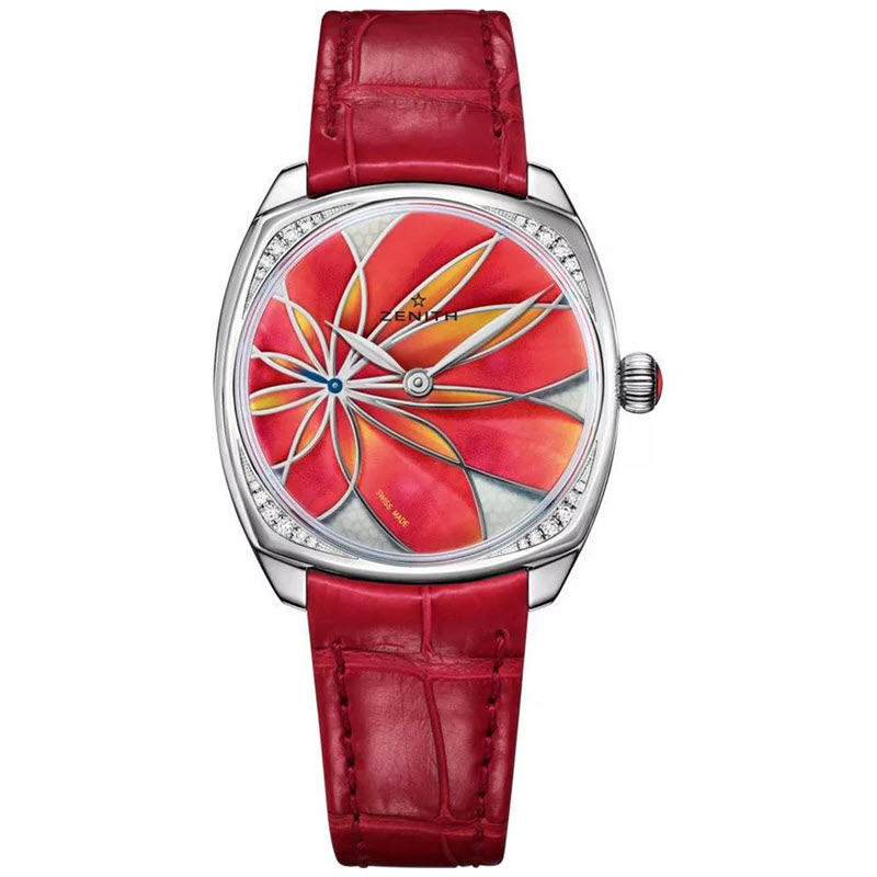 Đồng Hồ Zenith Pilot Red Orange Flower Motif 16.1970.681/34.C756 33mm