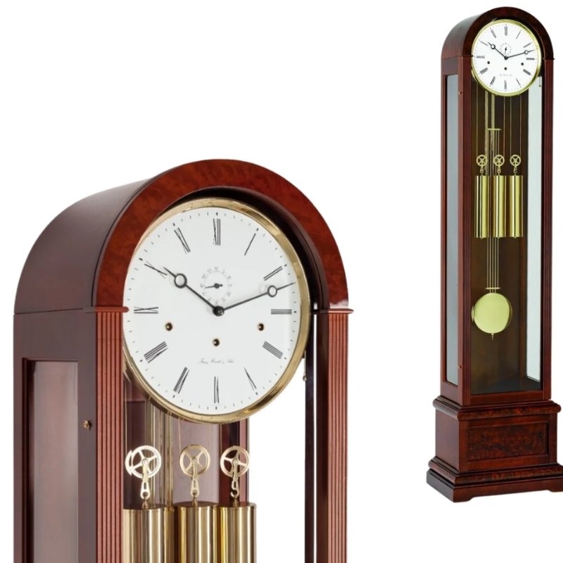 Đồng Hồ Cây Hermle 01087-070461 – Trữ Cót 8 Ngày, 8 Gông Westminster Và Ngắt Chuông Ban Đêm - Ảnh 4