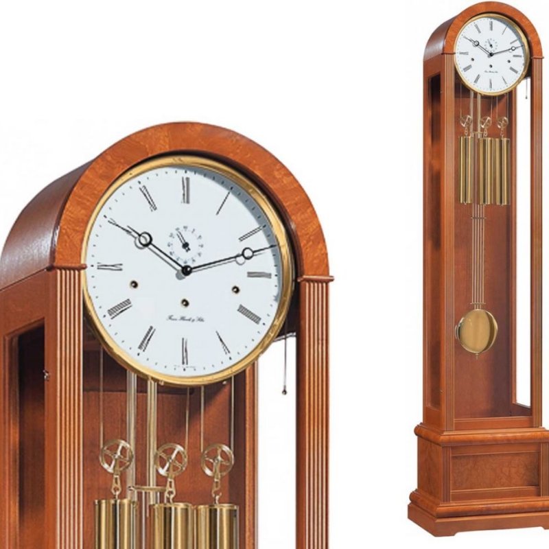 Đồng Hồ Cây Hermle 01087-160461 – Trữ Cót 8 Ngày, Dạo Nhạc Westminster Mỗi 15 Phút Và Tự Tắt Chuông Ban Đêm - Ảnh 2