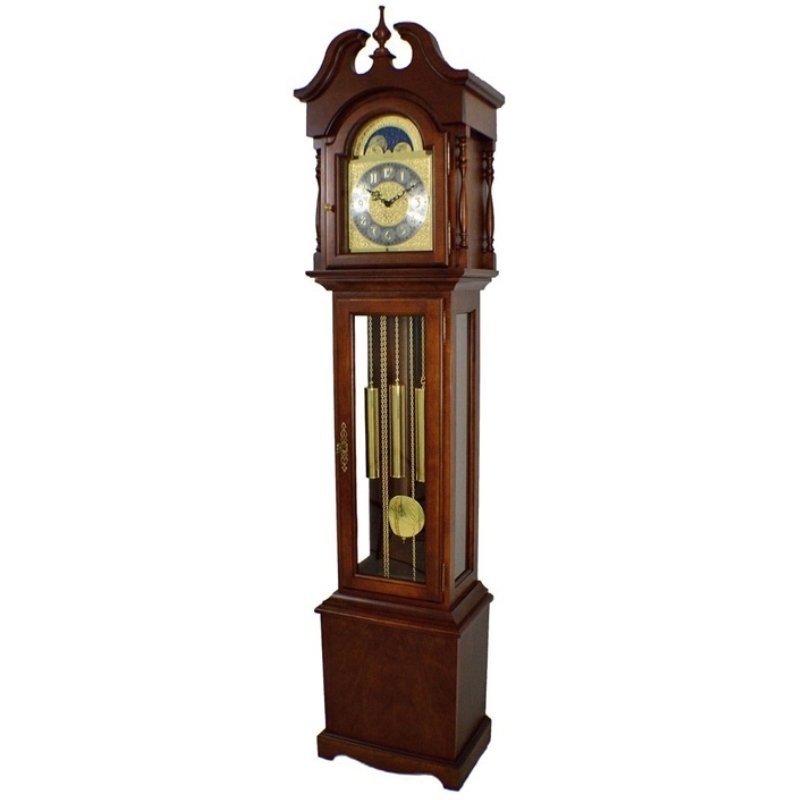Đồng Hồ Cây Hermle 010890-N90451 – Lịch Tuần Trăng, 5 Gông Westminster Và Ngắt Chuông Ban Đêm - Ảnh 2