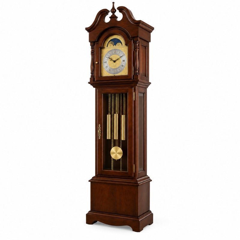 Đồng Hồ Cây Hermle Alexandria HNA010890N90451 – Máy Cơ Không Dùng Pin, Quả Lắc Cơ Học, Mặt Tuần Trăng - Ảnh 2
