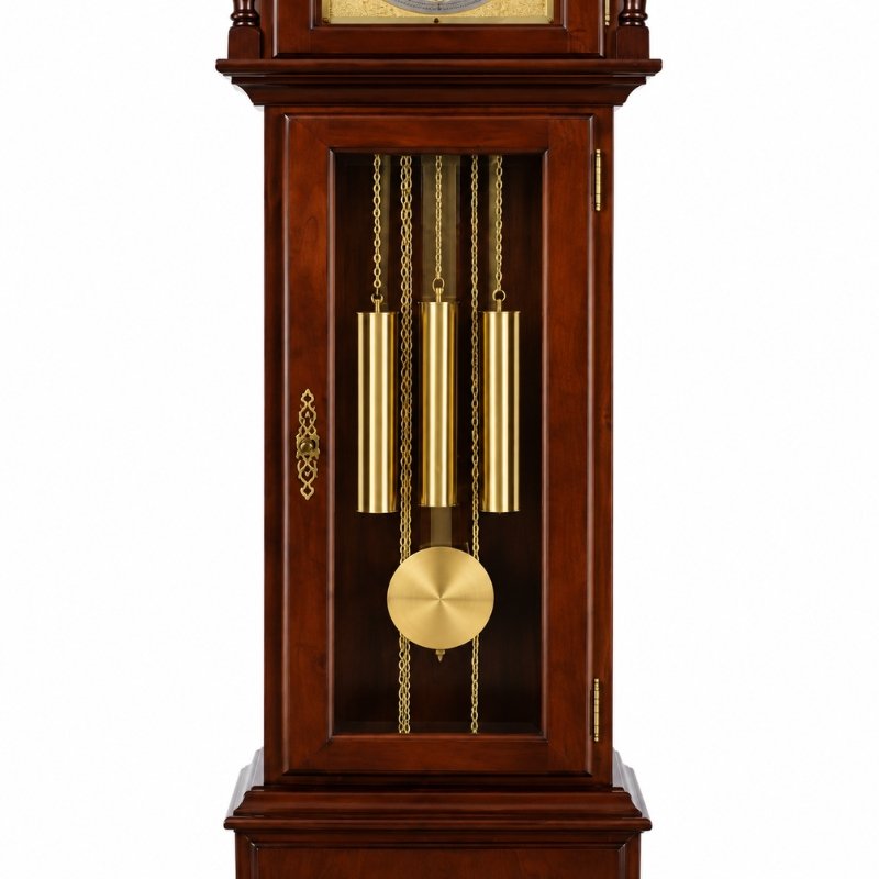 Đồng Hồ Cây Hermle Alexandria HNA010890N90451 – Máy Cơ Không Dùng Pin, Quả Lắc Cơ Học, Mặt Tuần Trăng - Ảnh 4