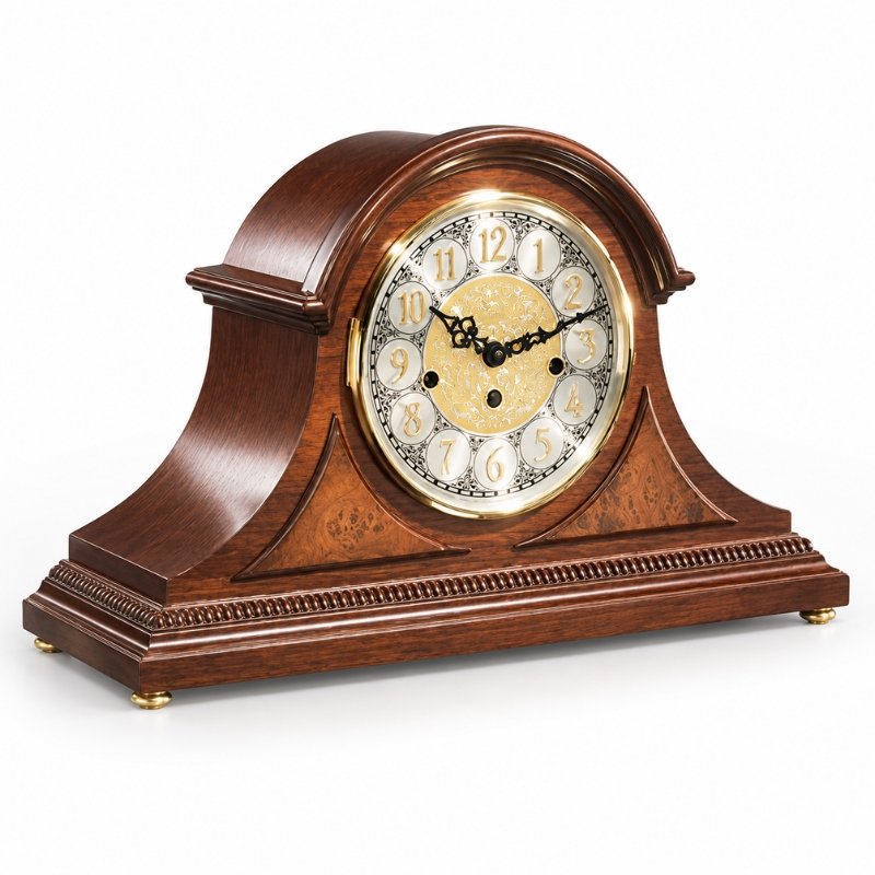 Đồng Hồ Để Bàn Hermle 21130-N90340 – Máy Cơ Lên Cót Trữ Cót 8 Ngày, Chuông Westminster 4/4, Gỗ Anh Đào - Ảnh 4