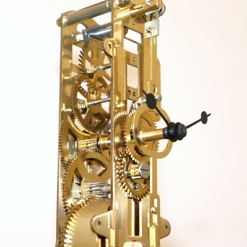 Đồng Hồ Để Bàn Hermle 22716-160791 – Đế Gỗ Anh Đào, Máy Cơ Skeleton, Vòm Kính Trong Suốt, Trữ Cót Đến 14 Ngày - Ảnh 6