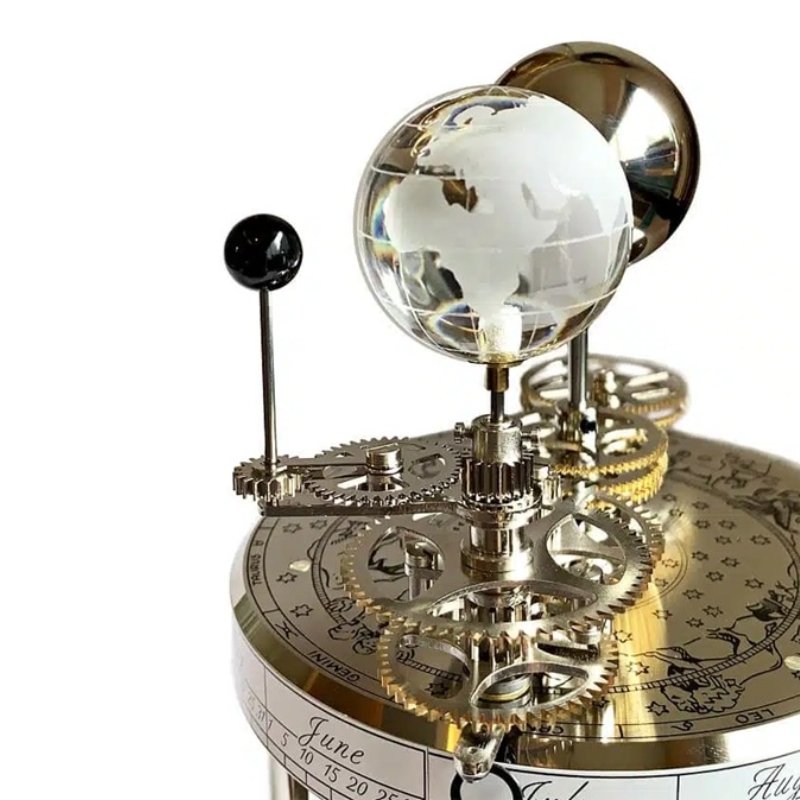 Đồng Hồ Để Bàn Hermle 22836-V22987 – Mô Phỏng Thiên Văn, Lịch Ngày, Cung Hoàng Đạo - Ảnh 4