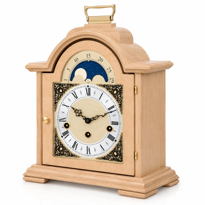 Đồng Hồ Để Bàn Hermle 22864-050340 – Moonphase, Trữ Cót 8 Ngày Và Chuông Westminster Cổ Điển - Ảnh 3