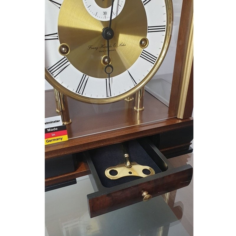 Đồng Hồ Để Bàn Hermle 22998-030352 – Lên Cót Tay Truyền Thống, Chuông Westminster Và Tắt Chuông Ban Đêm - Ảnh 4