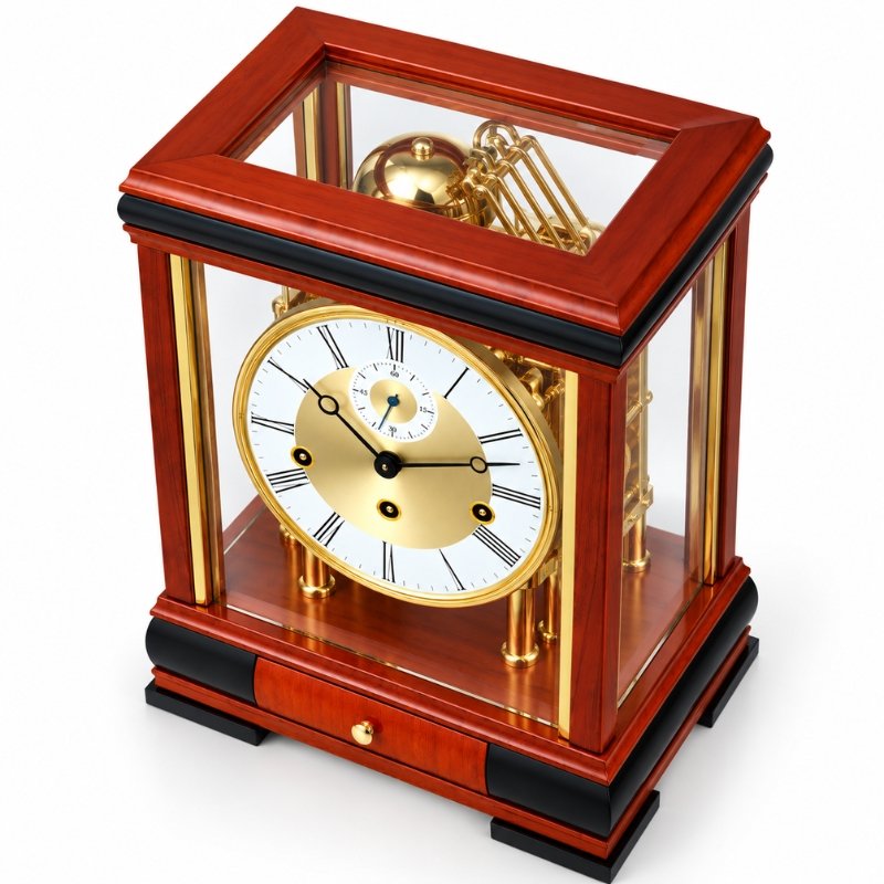 Đồng Hồ Để Bàn Hermle 22998-160352 – Trữ Cót 8 Ngày Với 3 Ổ Cót, Chuông Westminster Và Tự Ngắt Chuông Ban Đêm - Ảnh 4