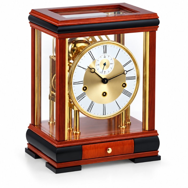 Đồng Hồ Để Bàn Hermle 22998-160352 – Trữ Cót 8 Ngày Với 3 Ổ Cót, Chuông Westminster Và Tự Ngắt Chuông Ban Đêm - Ảnh 2