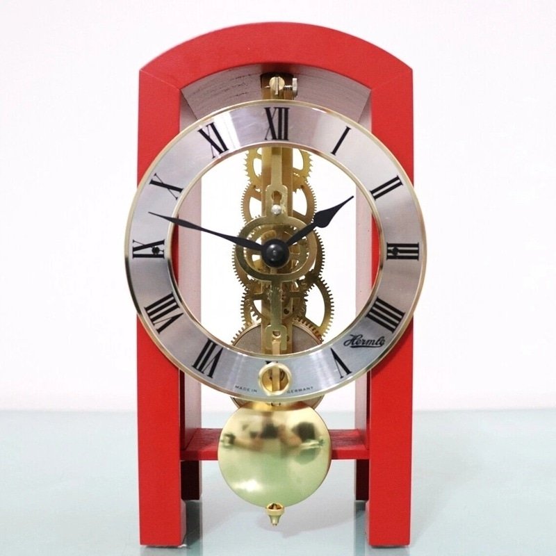 Đồng Hồ Để Bàn Hermle 23015-360721 – Máy Cơ Skeleton, Tích Cót 14 Ngày Và Quả Lắc Chuyển Động - Ảnh 2