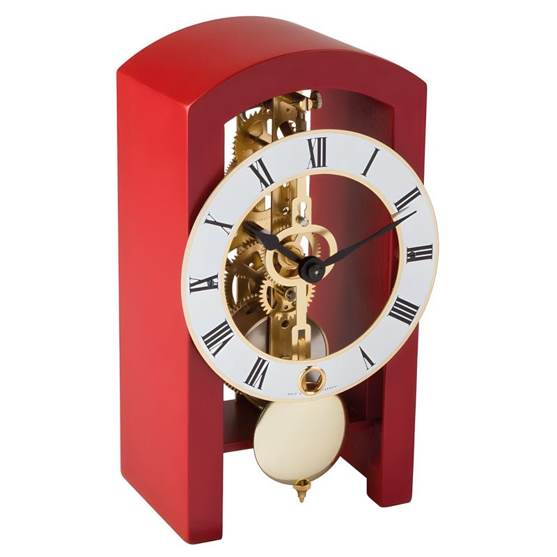 Đồng Hồ Để Bàn Hermle 23015-360721 – Máy Cơ Skeleton, Tích Cót 14 Ngày Và Quả Lắc Chuyển Động