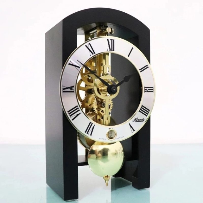 Đồng Hồ Để Bàn Hermle 23015-740721 – Máy Cơ Skeleton, Tích Cót 14 Ngày Và Quả Lắc Chuyển Động - Ảnh 5