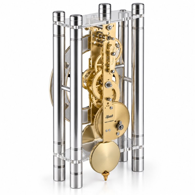 Đồng Hồ Để Bàn Hermle 23023-X40721 – Thiết Kế Lộ Máy Với Cơ Chế Lên Cót Tay Và Quả Lắc Cơ Học - Ảnh 4