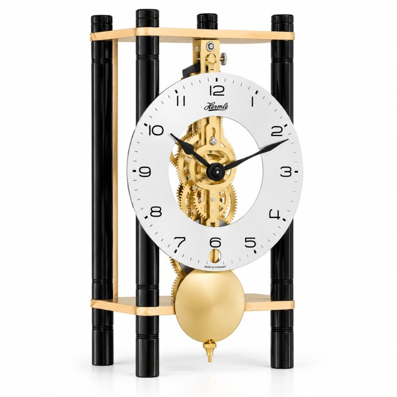 Đồng Hồ Để Bàn Hermle 23036-X40721 – Máy Cơ Trữ Cót 8 Ngày, Skeleton Lộ Máy, Quả Lắc - Ảnh 2
