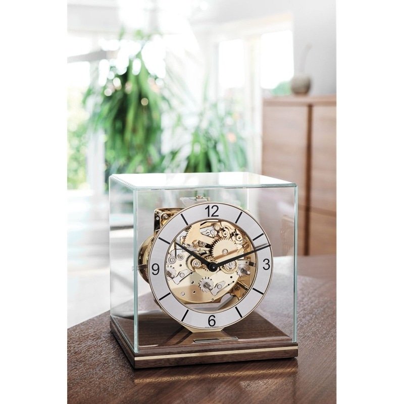 Đồng Hồ Để Bàn Hermle 23052-030340 – Vỏ Kính Lộ Máy, Trữ Cót 8 Ngày Và Chuông Westminster Cổ Điển - Ảnh 4